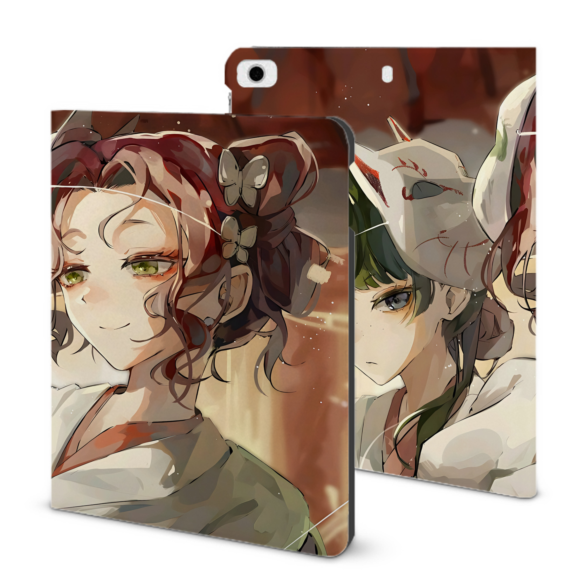 （画像用） 薬屋のひとりごと The Apothecary Diaries IPad ケース ブック型 PUレザー TPU 耐衝撃 軽量 薄型 ペン収納なし 全面保護 IPad 各モデル対応